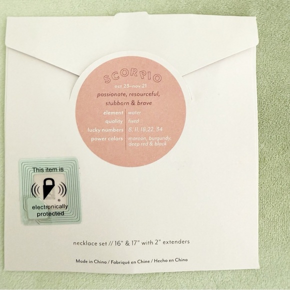 NWT Urban Outfitters Gold Tone Scorpio Necklace - Picture 2 of 4